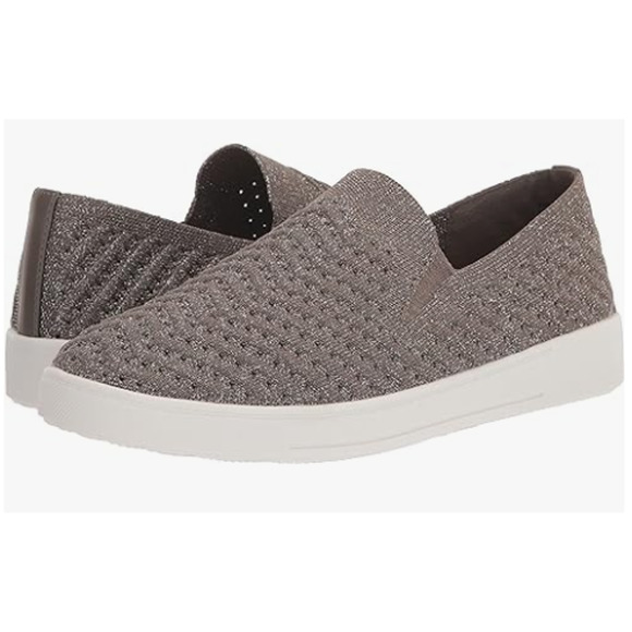 WHITE MOUNTAIN Shoes Courage Women's Slip-on Sneaker, Silver/Fabric, Size 8 - Picture 6 of 6